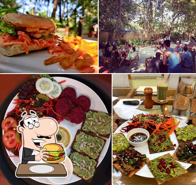 Try out a burger at GRATITUDE