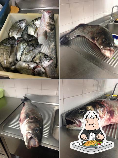 Buca San Lorenzo serviert eine Speisekarte für Fischliebhaber