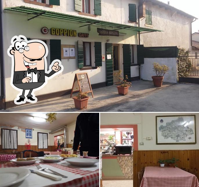 Gli interni di Osteria Zanatta Varaschin