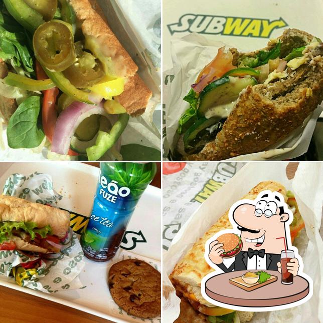 Experimente um hambúrguer no Subway