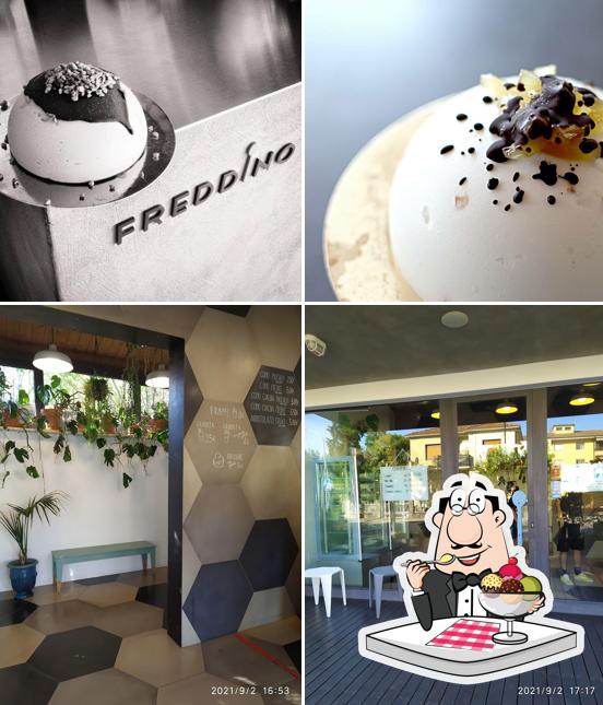 Freddino Gelateria Forlì serve un'ampia selezione di dessert