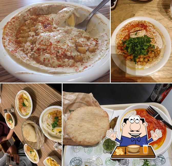 Еда в "Hummus Eliyahu"