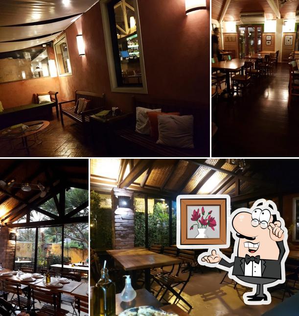 O interior do Pizzaria Basilico