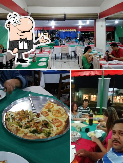 O interior do Pizzaria Bella Massa