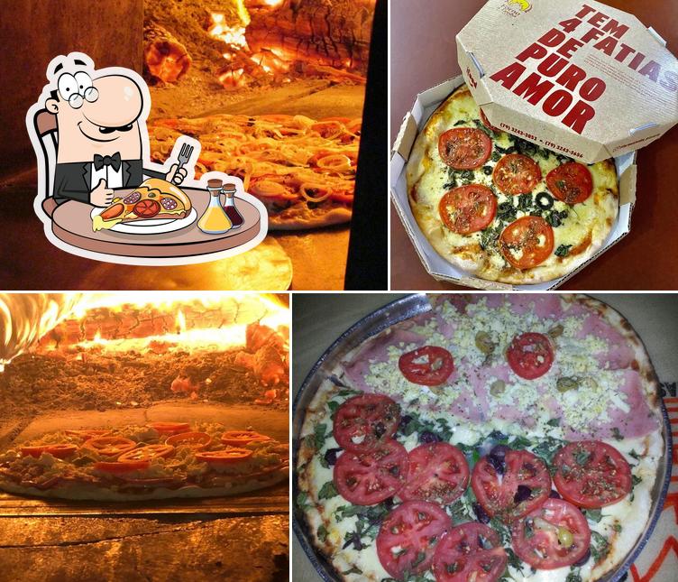 Peça pizza no Forno a Lenha Massas e Pizzas