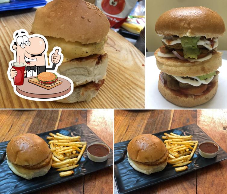 Order a burger at Fat Panda