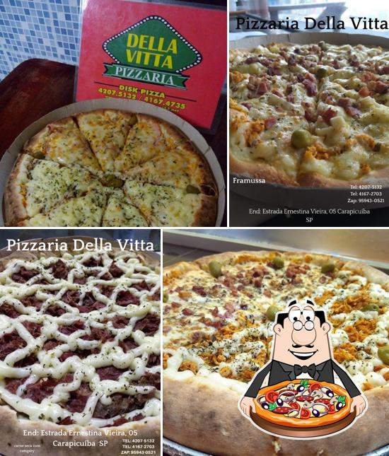 No Pizzaria Della Vitta, você pode pedir pizza