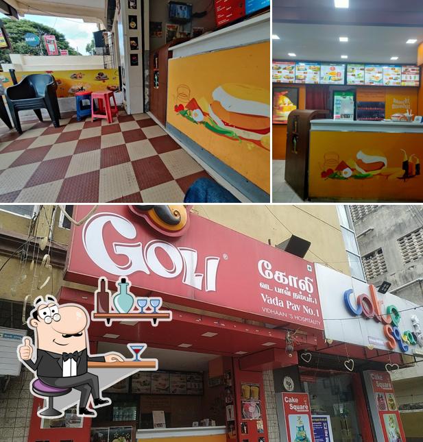 Check out the picture depicting interior and exterior at Goli Vada Pav No. 1