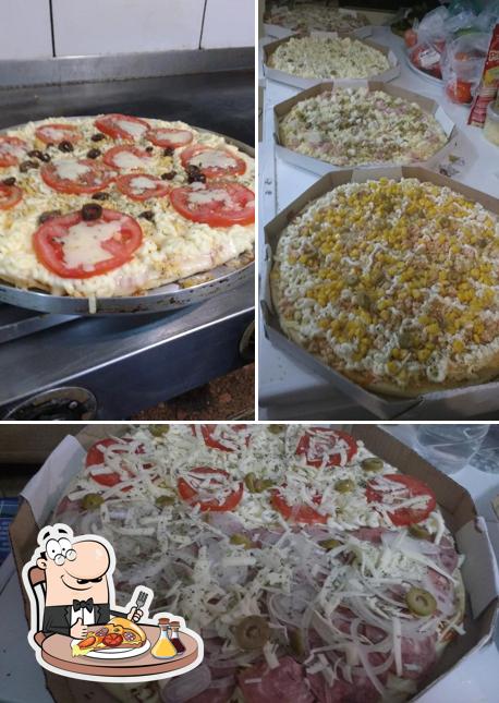 Consiga diferentes tipos de pizza