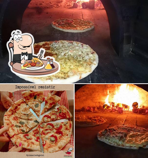 Consiga pizza no Dognini Pizzaria