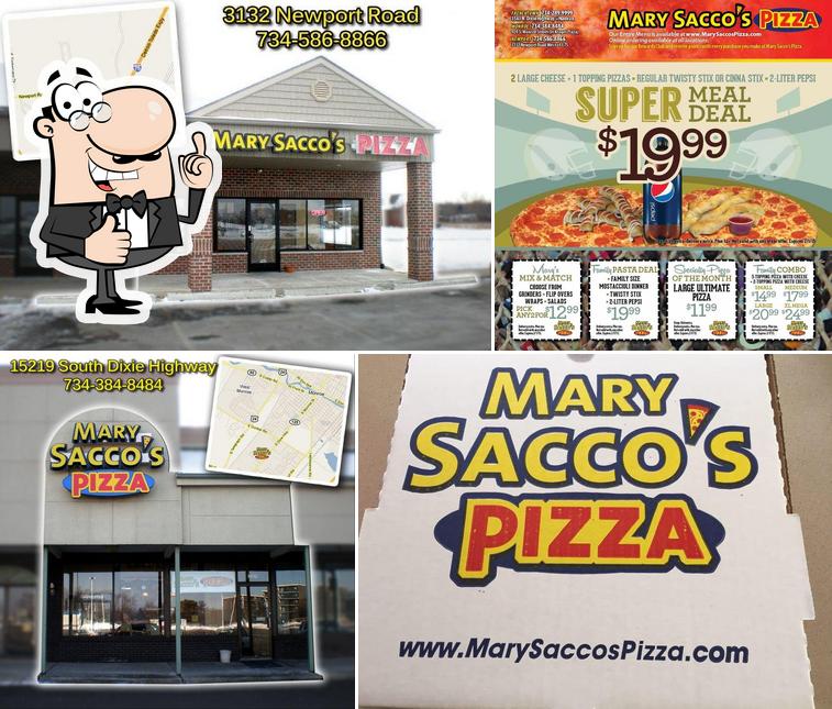Look at this image of Mary Sacco's Pizza