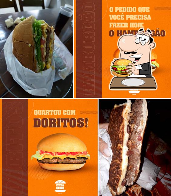 Hambúrguer em Exxagero Lanches