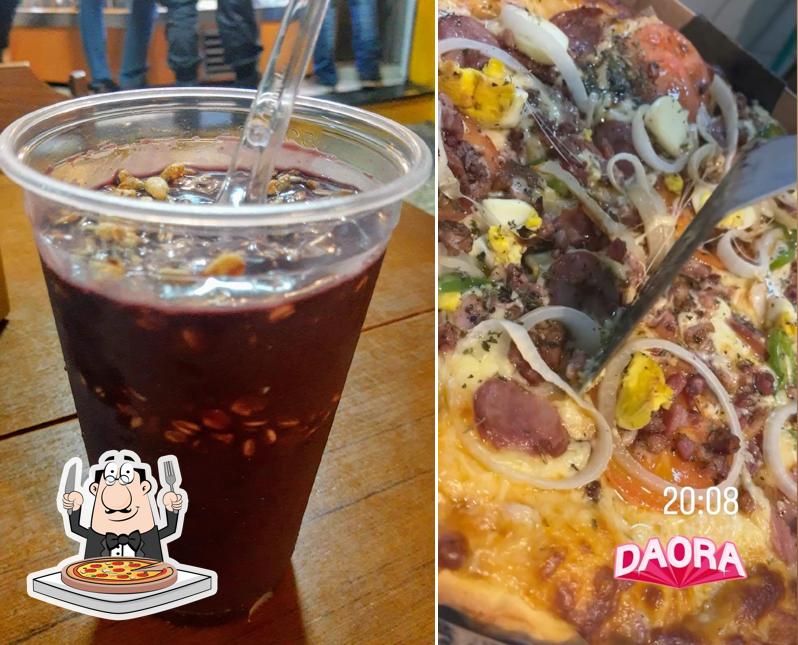 Experimente pizza no Riviera Lanches