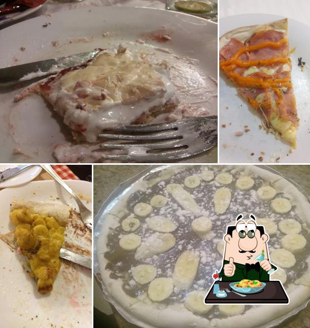 Comida em Pizzaria Giramondo