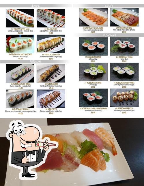 Scegli le diverse opzioni di sushi