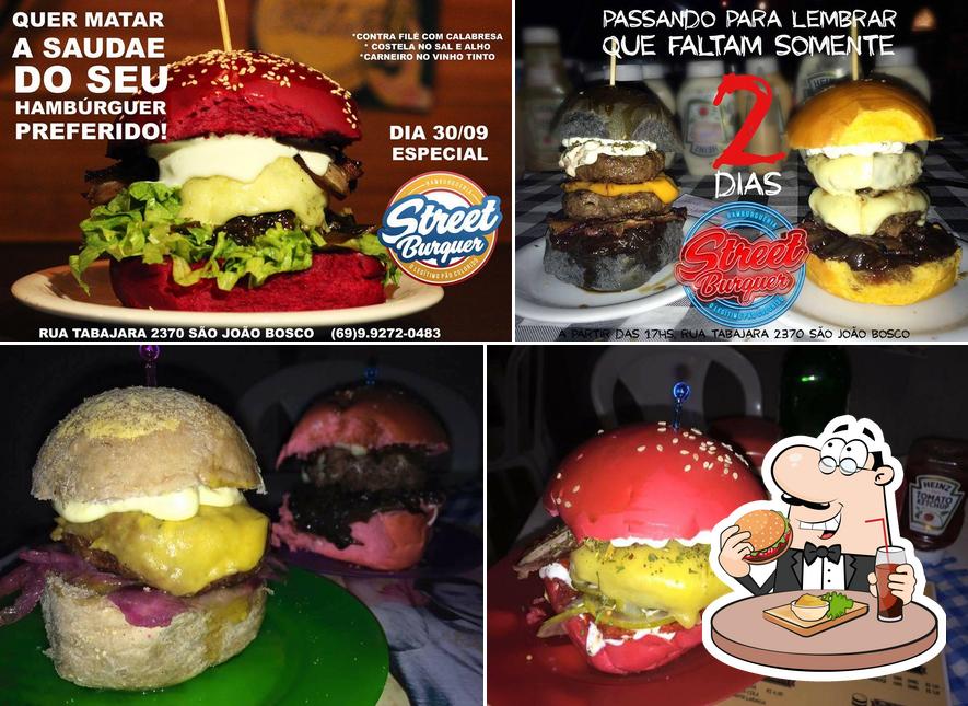 Peça um hambúrguer no Street burguers