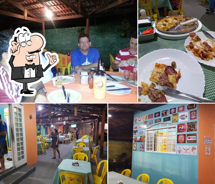 O interior do Anexo Bar e Pizzaria