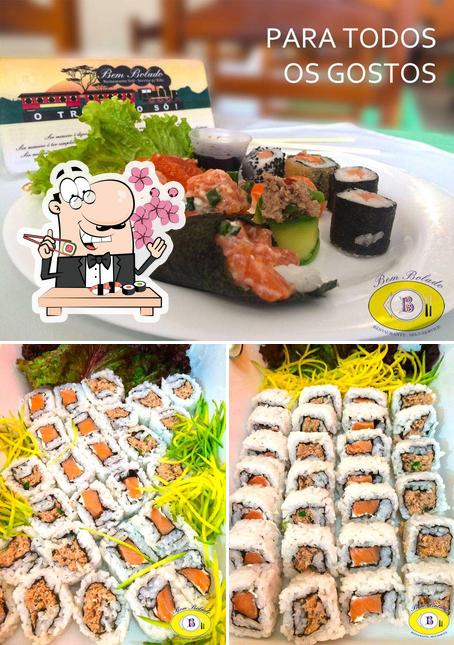 Escolha diversas opções de sushi