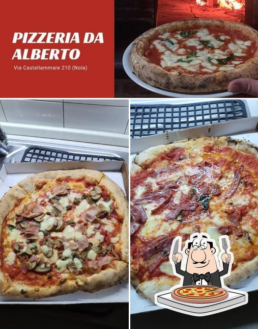 Prenez des pizzas à Pizzeria Da Alberto