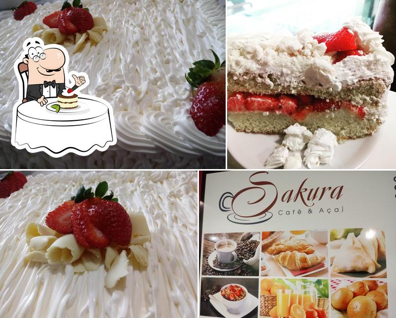 Sakura Cafe, Açai & Pastel serve uma seleção de pratos doces