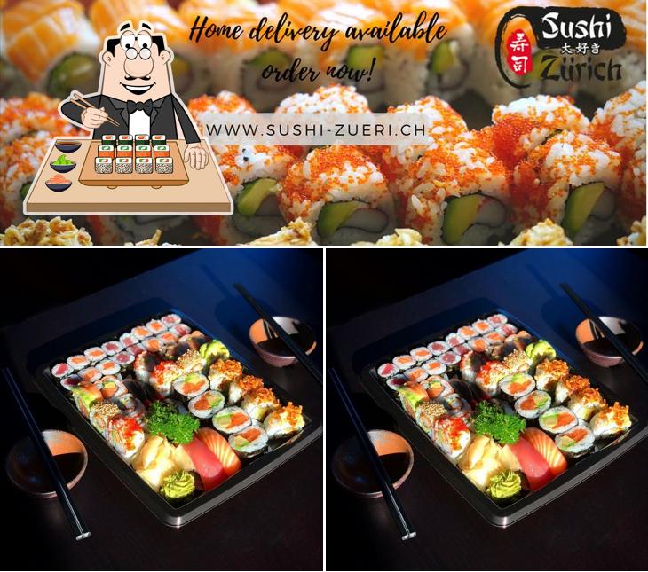 Ordina le diverse opzioni di sushi