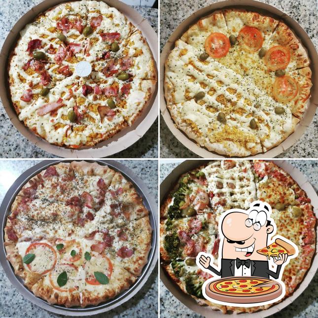 Consiga diferentes tipos de pizza