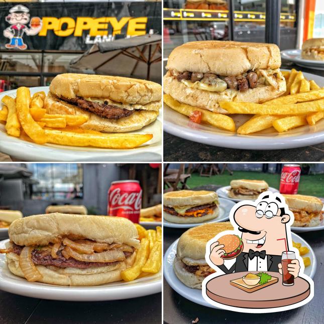 Experimente um hambúrguer no Popeye Lanches