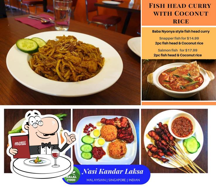Food at Nasi Kandar Laksa