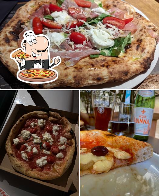 A Pizzeria Margherì, vous pouvez commander des pizzas