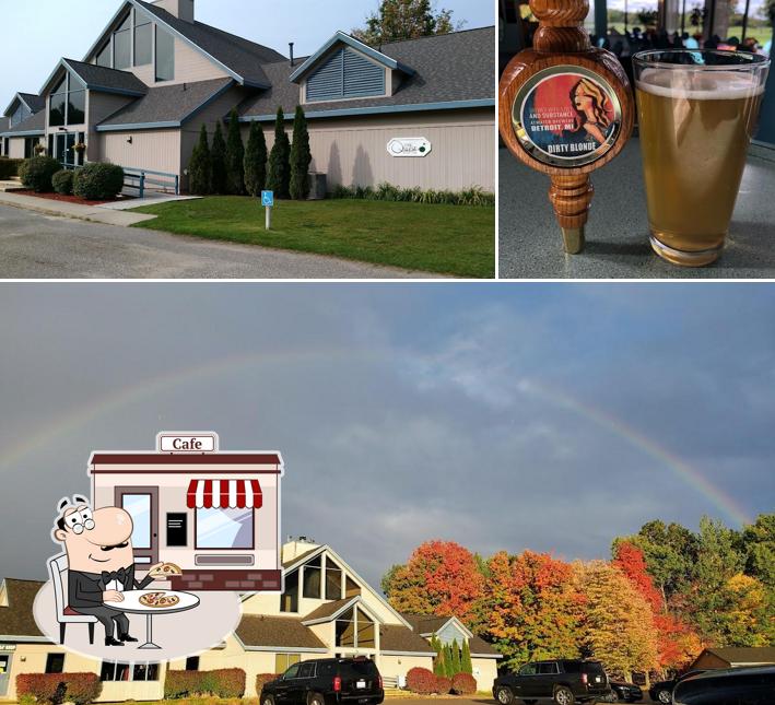 Check out the photo depicting exterior and beer at The Quest Golf Course