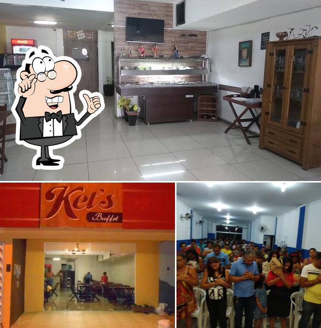 O interior do Ket's Buffet Restaurante