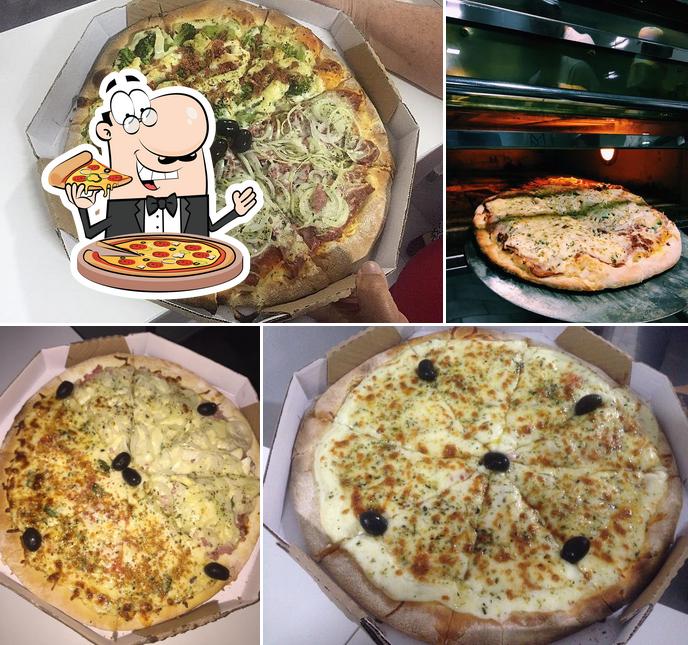 Consiga diferentes variedades de pizza