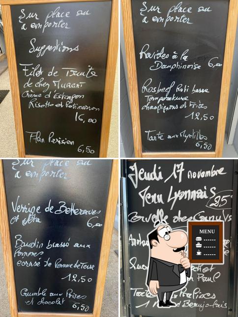 Les Walkyries offers a blackboard menu