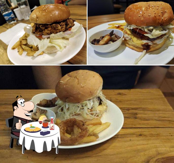 Order a burger at the hickory kolkata
