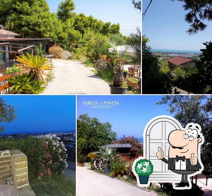 Goditi la vista dagli esterni di Parco La Pineta Agriturismo