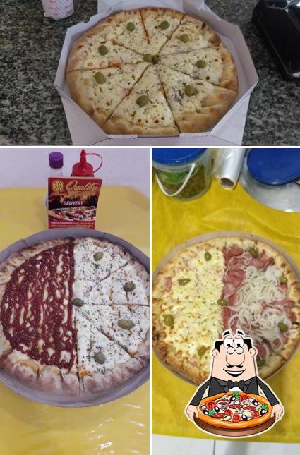 Consiga diferentes tipos de pizza