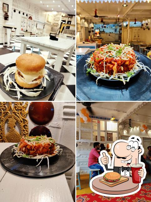 Try out a burger at Foodie kothi