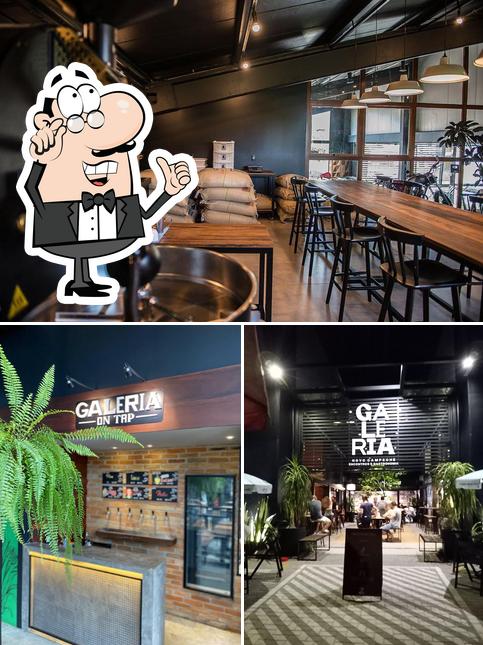 O interior do Galeria NC - Restaurantes