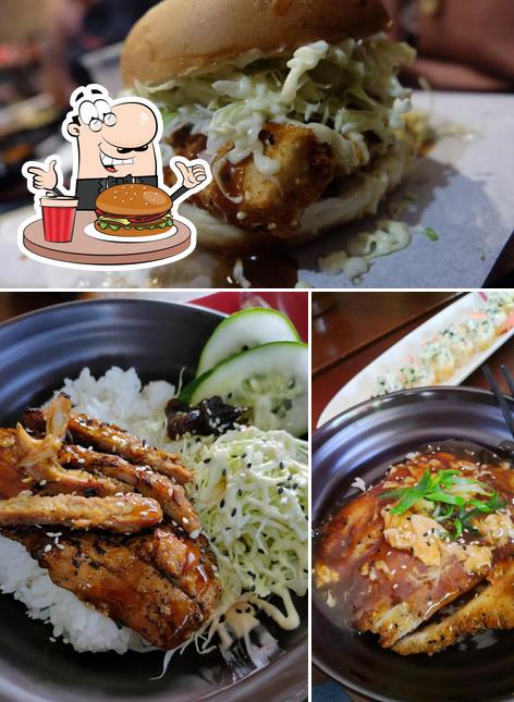 Get a burger at Katsu House Japanese Fusion Restaurant