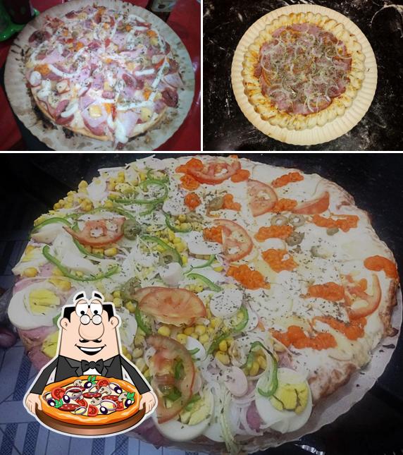 Experimente pizza no Pizzaria Herança De Deus