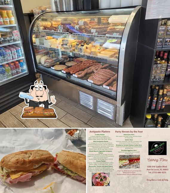 Have a sandwich at Two Fat Guys Italian Gourmet Deli