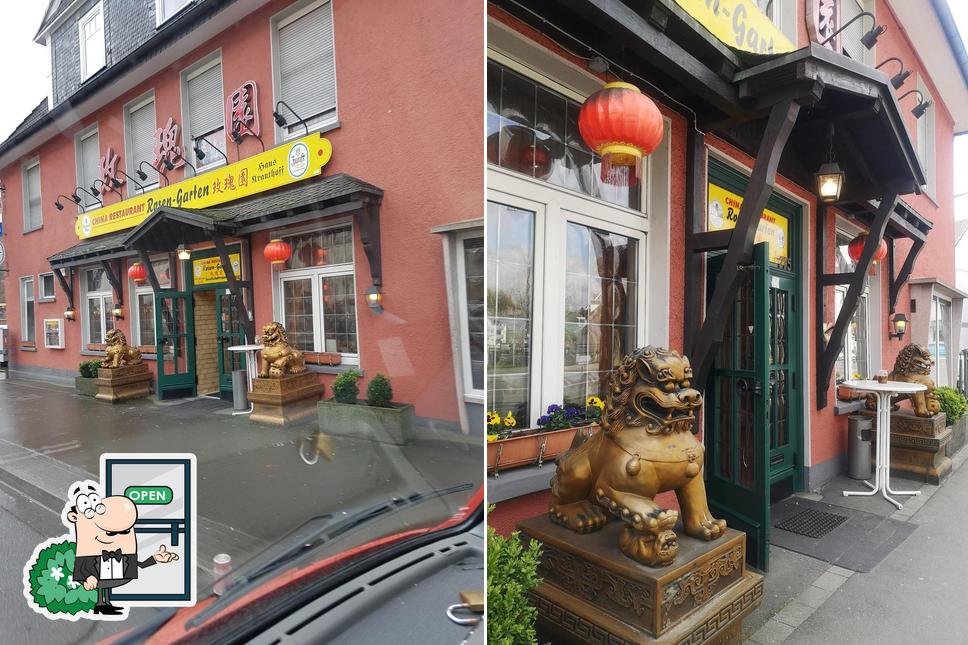 Das Äußere von China Restaurant Rosengarten