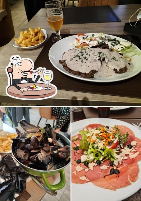 La nourriture et bière du restaurant