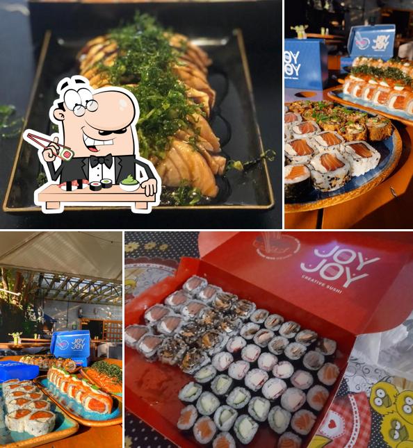 Rolos de sushi são oferecidos por Joy Joy - Creative Sushi
