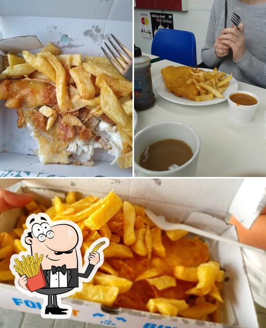 Try out French fries at Brit Chips