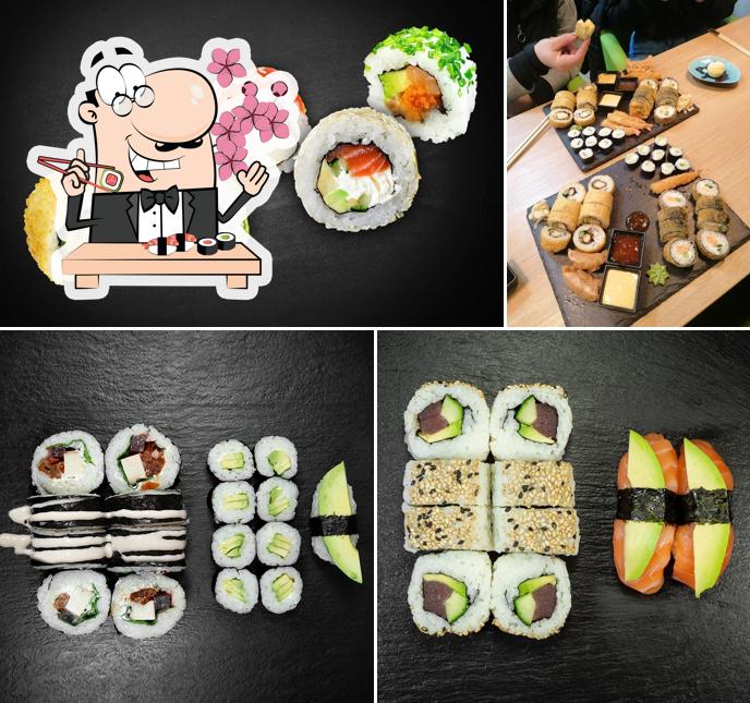 Prueba uno de sus diferentes tipos de sushi