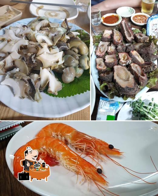 Get seafood at Sea Sliced Raw Fish Sarang