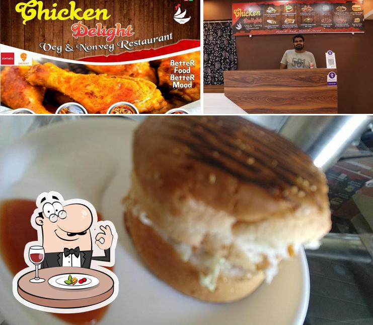 This is the image displaying food and interior at Chicken Delight