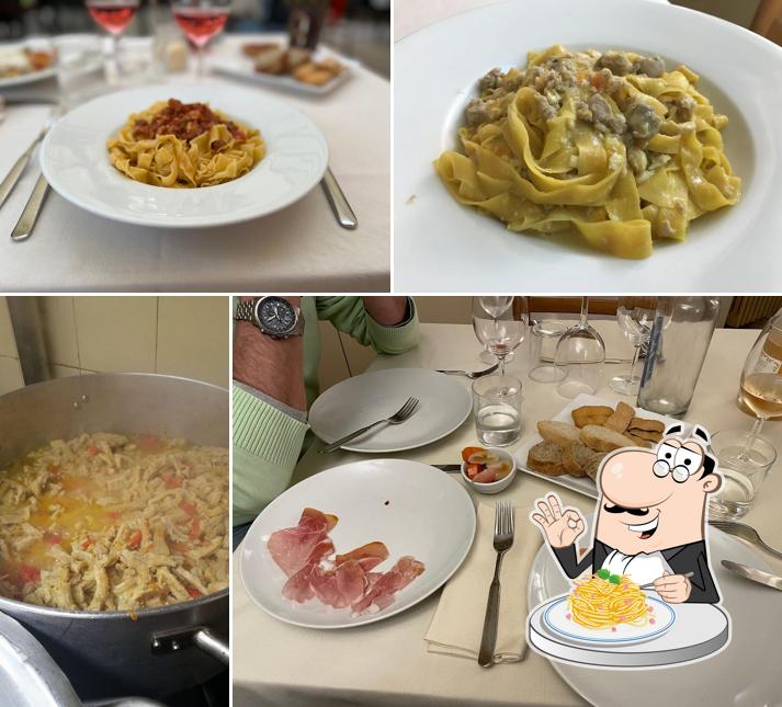 Spaghetti alla carbonara al Albergo Ristorante Croce d'Oro