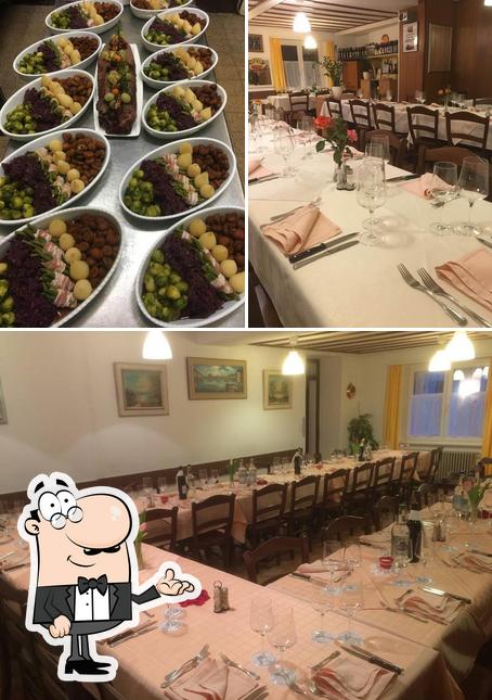 La immagine di interni e cibo da Ristorante Alpino